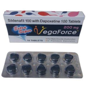 VegaForce Sildenafil 100 mg + Dapoxetina 100 mg  Tabletas de doble acción